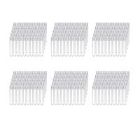 Reinscer Provette nel Plastica Trasparente da 600 Pezzi con Tappi Un Vite Contenitori per Campioni Bottiglie Bottiglie Un Pressione 12X75mm