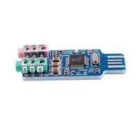 Reinscer Scheda audio USB Cm108 USB audio scheda chip blu