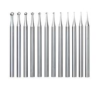 Reinscer Set di 12 frese con sfere rotonde - Fresa per la creazione di gioielli con fusto 3/32, punte rotonde per incisione a forma di sfera