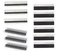 Reinscer Set di 12 testine GPIO a 40 pin, 20 x 2 pin, angolare, GPIO per Zero / 4B / 3B + / 3B / 3A +