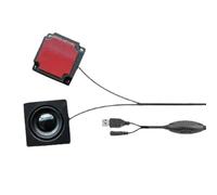 Reinscer Set di altoparlanti da scrivania per monitor con audio surround nascosto, mini USB, set di altoparlanti da scrivania fai da te
