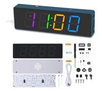 Reinscer Set di Pratica di Saldatura Kit 4-Digit Orologio Digitale con Allarme e Modalità Colorate RGB, Kit Progetto di Saldatura Orologio Fai-Da-Te.