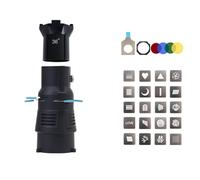 Reinscer Snoot per la a per fotografia con montaggio Bowens, condensatore fotografico con forme geometriche integrate, filtro GOBO 36°