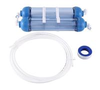 Reinscer Water Filtro 2 Pezzi T33 Alloggiamento Cartuccia DIY T33 Shell Filtro Bottiglia 4 Pezzi Raccordi Depuratore d'Acqua per Ad Osmosi Inversa