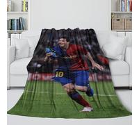 REIPOL Messi Coperta Flanella - Calcio Coltre Calde Per Bambini Adolescenti Adulti Tutte Le Stagioni - Soggiorno/camera Da Letto/divano/decoro - Compleanno Natale Nozze Regalo(150x200cm)