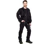 REIS FORECO-B Pantaloni con pettorina da lavoro per uomo | Pantaloni di sicurezza | Cargo | Pantaloni da lavoro | Lavoro | Salopette | Tuta da lavoro | Nero-Grigio Chiaro | Taglia: 56