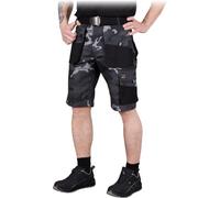 REIS FORECO-TS MOB Pantaloni Corti da Lavoro Uomo | Pantaloni Cargo | Pantaloncini di Sicurezza | Camouflage-Nero | Taglia: M