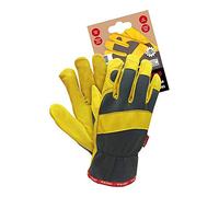 Reis RMC-SPECTRO7 Mechanics - Guanti protettivi in acciaio, 7 misure, 12 pz, colore: Blu/Giallo