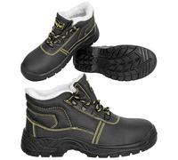 REIS Scarpe da lavoro invernali di sicurezza, con puntale in acciaio, taglia 36-50 (BRYES-to-SB), Nero , 50 EU