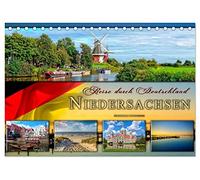 Reise durch Deutschland - Niedersachsen (Tischkalender 2026 DIN A5 quer), CALVENDO Monatskalender: Niedersachsen, vielseitiges Bundesland im Norden Deutschlands.