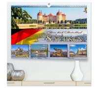 Reise durch Deutschland - Sachsen (hochwertiger Premium Wandkalender 2026 DIN A2 quer), Kunstdruck in Hochglanz: Sachsen, vielseitiges Bundesland und beliebtes Reiseziel im Osten Deutschlands.