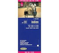 Reise Know-How Landkarte Indien (1:2.900.000) mit Nepal und Sri Lanka: worldmappingproject