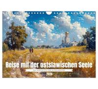 Reise mit der ostslawischen Seele (Wandkalender 2026 DIN A4 quer), CALVENDO Monatskalender: Inspiriert von den Meisterwerken der alten russischen Malerei