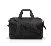 reisenthel Allrounder M - Borsa tipo borsa medica, grande apertura con archi, chiusura con cerniera, 6 scomparti interni, 2 maniglie, Maglia nera, taglia unica, Tasca