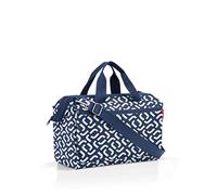 reisenthel allrounder S pocket - Borsa Multifunzione Stile Medico per Viaggio, Lavoro e Tempo Libero, con Tasche, Tracolla e Passante per Trolley, Tessuto Idrorepellente, 11 L, Fantasia Signature Navy