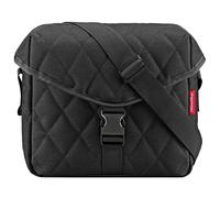Reisenthel saddle bag M rhombus black - Borsa a tracolla alla moda in stile bisaccia