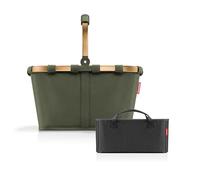 reisenthel Borsa da trasporto + organizer - funzionale organizer per sacchetti: per ancora più ordine nel vostro cestino Reisenthel, Forest Gold + Black