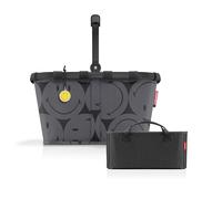 reisenthel Borsa da trasporto + organizer - funzionale organizer per sacchetti: per ancora più ordine nel vostro cestino Reisenthel, Smiley Grey + Black