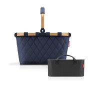 reisenthel Borsa da trasporto + organizer - funzionale organizer per sacchetti: per ancora più ordine nel vostro cestino Reisenthel, Rhombus Midnight Gold+ Black