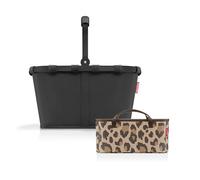 reisenthel Borsa da trasporto + organizer - funzionale organizer per sacchetti: per ancora più ordine nel vostro cestino Reisenthel, Black/Black + Leo Macchiato