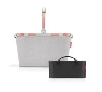 reisenthel Borsa da trasporto + organizer - funzionale organizer per sacchetti: per ancora più ordine nel vostro cestino Reisenthel, Twist Sky Rose + Black