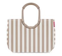reisenthel shopping loopshopper L - Borsa per la spesa con manico 46 cm (summerstripes coffee) marrone