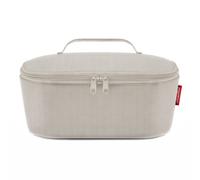 reisenthel coolerbag XL twist silver - borsa frigo XL in tessuto poliestere di alta qualità - ideale per picnic, shopping e in viaggio, Couleur:herringbone sand