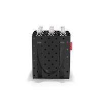 reisenthel Bottlebag Glossy Dots Black - 9 scomparti, facile riciclaggio delle bottiglie, tracolla