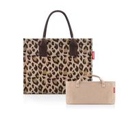 reisenthel Bundle Daily Shopper + Organizer - Borsa funzionale con organizer combinato: basta con il caos tascabile, con pratici scomparti e maniglie., Leo Macchiato + Twist Coffee