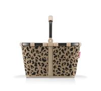 reisenthel Carrybag - Cestino per la spesa stabile, 22 l, teddy, marrone | Tasca interna con cerniera, maniglia pieghevole rivestita, piedini di supporto, portata fino a 20 kg