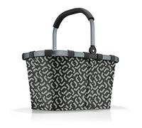 Reisenthel carrybag - Cestino per Spesa, Design Resistente, Elegante e Spazioso, per Shopping e Picnic, Tessuto Idrorepellente, 22 L, Fantasia Nero Signature