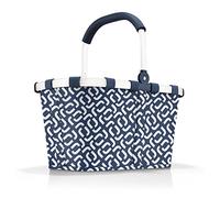 reisenthel carrybag - Cestino per Spesa, Design Resistente, Elegante e Spazioso, per Shopping e Picnic, Tessuto Idrorepellente, 22 L, Fantasia Signature Navy