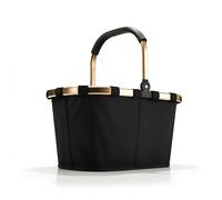 reisenthel carrybag frame light gold/black - Stabiler Einkaufskorb mit viel Stauraum und praktischer Innentasche - Elegantes und wasserabweisendes Design