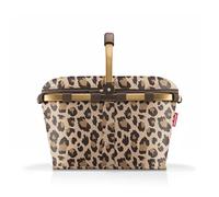 reisenthel Carrybag iso Frame Leo Macchiato - Robusto cestino per la spesa con funzione di raffreddamento - Design elegante e impermeabile con coperchio richiudibile