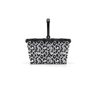 reisenthel Carrybag - Robusto cestino per la spesa con ampio spazio e pratica tasca interna - Design elegante e impermeabile, Leo Nero, Cestino per la spesa
