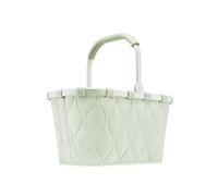reisenthel Carrybag Puffer Iced Matcha, cestino per la spesa stabile con molto spazio e pratica tasca interna, design elegante e impermeabile