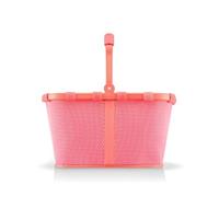 reisenthel Carrybag - Robusto cestino per la spesa con ampio spazio e pratica tasca interna - Design elegante e impermeabile, Telaio in mesh corallo