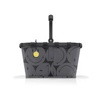 reisenthel Carrybag - Robusto cestino per la spesa con ampio spazio e pratica tasca interna - Design elegante e impermeabile, Smiley Grey, 48 x 29 x 28 cm (B x H x T)