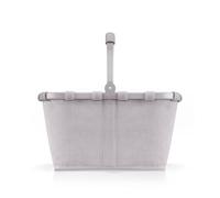 reisenthel Carrybag Cord Grey - Robusto cestino per la spesa con molto spazio e pratica tasca interna - Design elegante e impermeabile