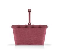 reisenthel Carrybag - Robusto cestino per la spesa con ampio spazio e pratica tasca interna - Design elegante e impermeabile, Twist Maroon, Taglia unica per tutti, Cestino per la spesa