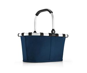 Reisenthel carrybag XS blu scuro- Robusto cestino per la spesa con pratica tasca interna - Design elegante e idrorepellente
