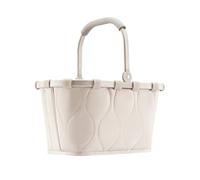 reisenthel Carrybag XS Buffer Stone, cestino per la spesa stabile con pratica tasca interna, design elegante e impermeabile