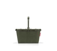 reisenthel Carrybag XS cord dark matcha - robusto cestino per la spesa con pratica tasca interna - Design elegante e impermeabile