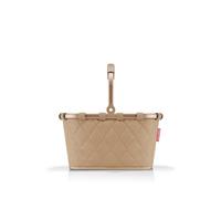 reisenthel Carrybag XS Frame Rhombus Ginger - Cestino per la spesa stabile con pratica tasca interna, design elegante e impermeabile