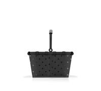reisenthel Carrybag XS Glossy Dots Black - Piccolo cestino stabile in formato XS Piccola variante dell'icona della spesa pratica tasca interna - Design elegante ed impermeabile