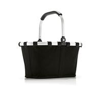 reisenthel carrybag XS nero- Robusto cestino per la spesa con molto spazio e pratica tasca interna - Design elegante e idrorepellente, Couleur:schwarz