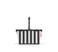 reisenthel Carrybag XS Summerstripes black - Robusto cestino per la spesa con pratica tasca interna - Design elegante e impermeabile