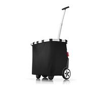 reisenthel carrycruiser black - Carrello Spesa con Resistente Telaio in Alluminio, Tracolla Regolabile e Tasca Interna Rimovibile, Ruote Grandi e Tessuto Idrorepellente, 40 L