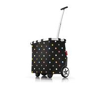 reisenthel carrycruiser dots - Carrello Spesa con Resistente Telaio in Alluminio, Tracolla Regolabile e Tasca Interna Rimovibile, Ruote Grandi e Tessuto Idrorepellente, 40 L