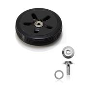 reisenthel Carrycruiserrad di ricambio per carrello della spesa, 1 pezzo, colore (nero/nero + set di riparazione)